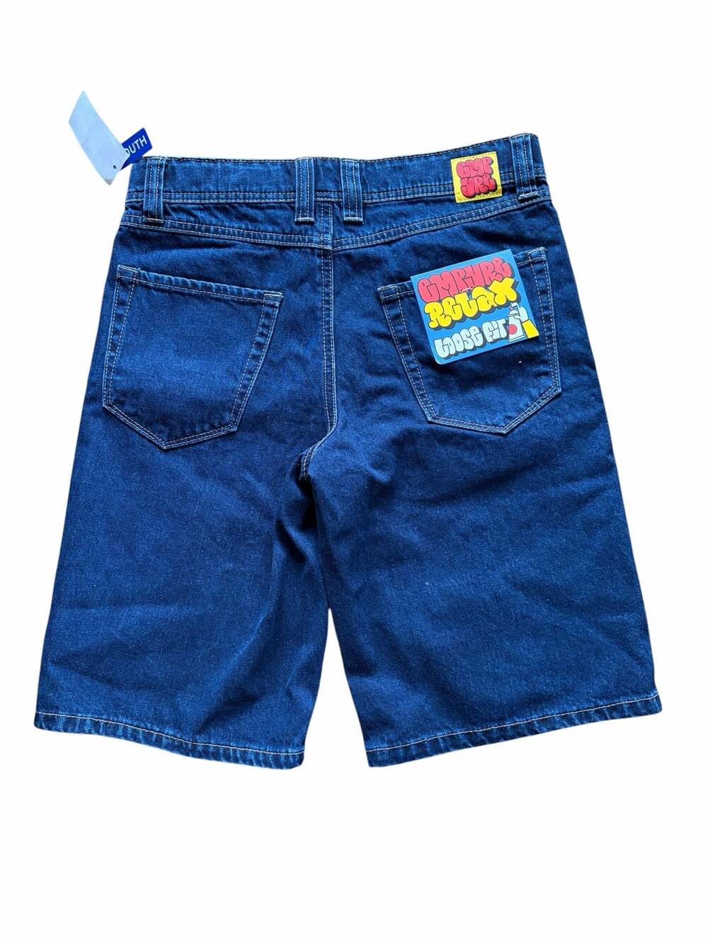Empyre Loose Fit SK8 Youth Dark Blue Denim Shorts Waist size 26 youth